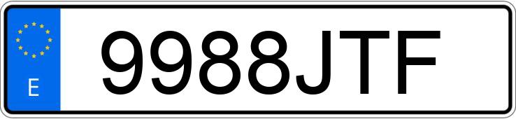 Numer rejestracyjny 9988JTF posiada VOLVO FH