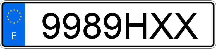 Numer rejestracyjny 9989HXX posiada FORD FOCUS