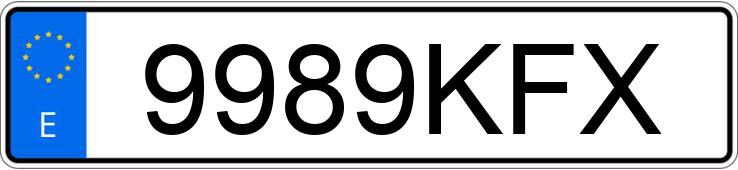 Numer rejestracyjny 9989KFX posiada HYUNDAI I20