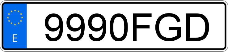 Numer rejestracyjny 9990FGD posiada ALFA ROMEO GT