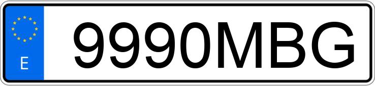 Numer rejestracyjny 9990MBG posiada BMW SERIE 4