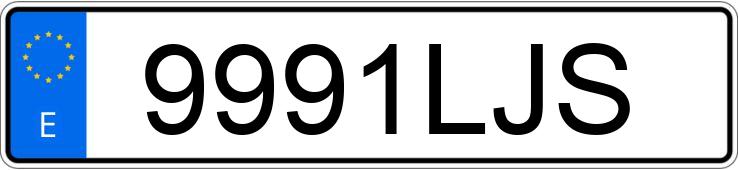 Numer rejestracyjny 9991LJS posiada RENAULT TRAFIC