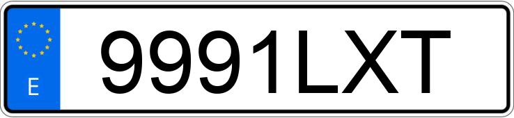 Numer rejestracyjny 9991LXT posiada BMW SERIE 3