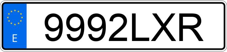 Numer rejestracyjny 9992LXR posiada SEAT IBIZA