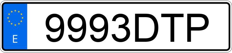 Numer rejestracyjny 9993DTP posiada BMW SERIE 5