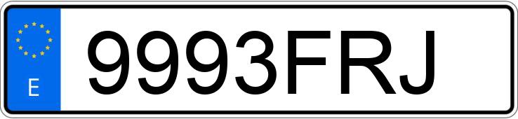 Numer rejestracyjny 9993FRJ posiada BOMBARDIER OUTLANDER