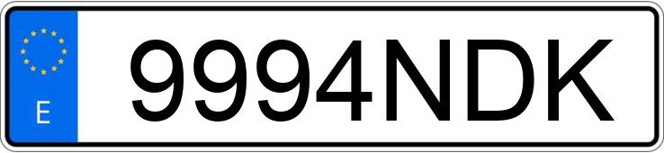 Numer rejestracyjny 9994NDK posiada LEXUS RZ 300 E