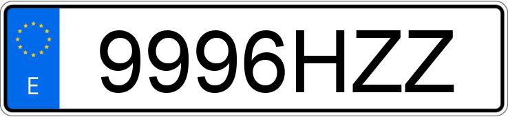 Numer rejestracyjny 9996HZZ posiada VOLKSWAGEN BEETLE Numer rejestracyjny 9996HZZ posiada VOLKSWAGEN BEETLE