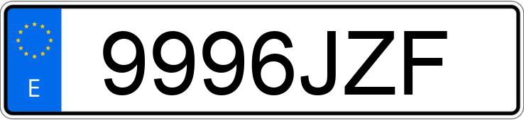 Numer rejestracyjny 9996JZF posiada VOLKSWAGEN CRAFTER