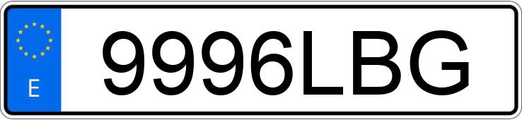 Numer rejestracyjny 9996LBG posiada BENTLEY CONTINENTAL