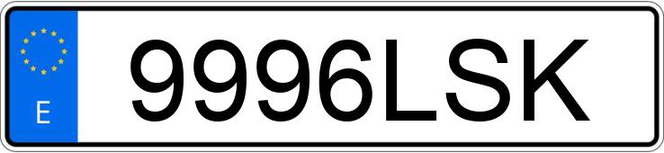 Numer rejestracyjny 9996LSK posiada BMW SERIE 4