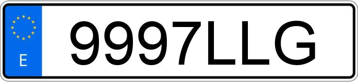 Numer rejestracyjny 9997LLG posiada VOLKSWAGEN GOLF