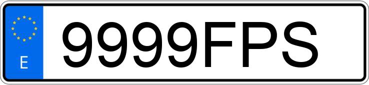 Numer rejestracyjny 9999FPS posiada DERBI SENDA