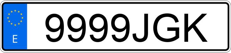 Numer rejestracyjny 9999JGK posiada CITROEN C4