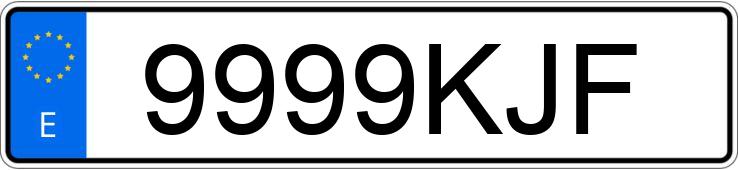 Numer rejestracyjny 9999KJF posiada MAN TGS Numer rejestracyjny 9999KJF posiada MAN TGS