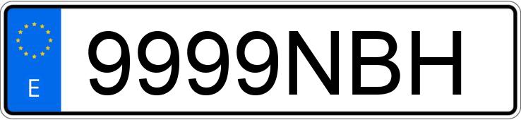 Numer rejestracyjny 9999NBH posiada AUDI A5