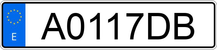 Numer rejestracyjny A0117DB posiada CITROEN ZX