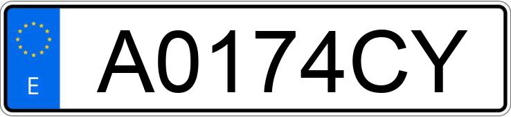 Numer rejestracyjny A0174CY posiada FORD TRANSIT