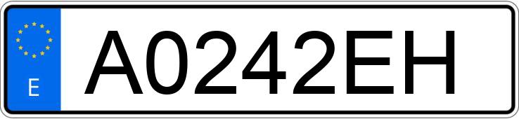 Numer rejestracyjny A0242EH posiada MERCEDES E 290 (210)