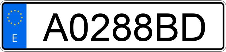 Numer rejestracyjny A0288BD posiada VOLKSWAGEN GOLF