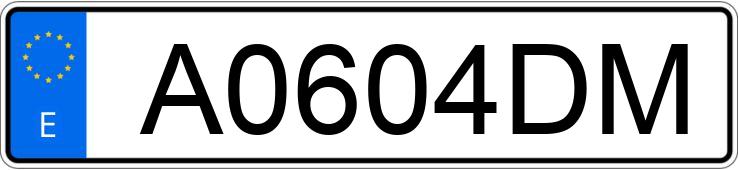 Numer rejestracyjny A0604DM posiada VOLKSWAGEN GOLF Numer rejestracyjny A0604DM posiada VOLKSWAGEN GOLF