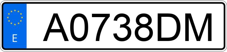 Numer rejestracyjny A0738DM posiada RENAULT TWINGO