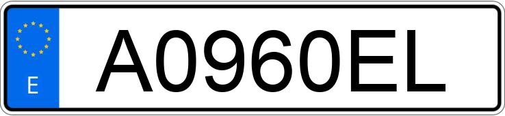 Numer rejestracyjny A0960EL posiada BMW SERIE 5