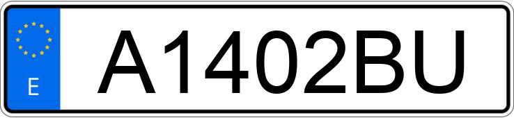 Numer rejestracyjny A1402BU posiada RENAULT 11