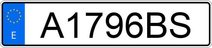 Numer rejestracyjny A1796BS posiada RENAULT 19