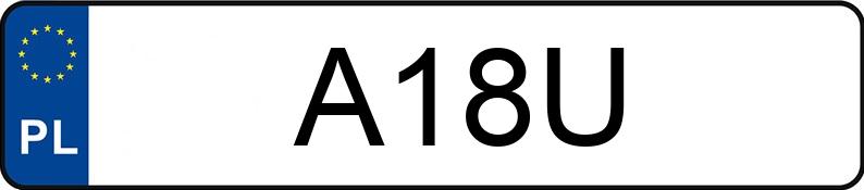 Numer rejestracyjny A18U posiada NISSAN SKYLINE GT-R