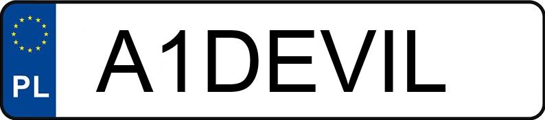 Numer rejestracyjny A1DEVIL posiada DODGE Grand Caravan 3.6 Kat. MR`11 SXT Aut.