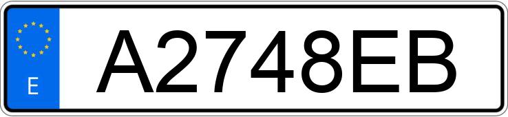 Numer rejestracyjny A2748EB posiada VOLKSWAGEN PASSAT