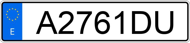 Numer rejestracyjny A2761DU posiada CITROEN BERLINGO