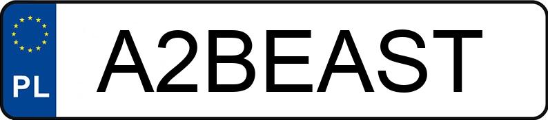 Numer rejestracyjny A2BEAST posiada CADILLAC ESCALADE