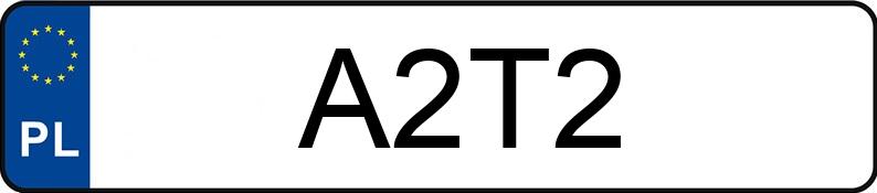 Numer rejestracyjny A2T2 posiada DODGE Grand Caravan 3.6 Kat. MR`11 SXT Aut.