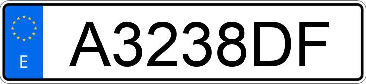 Numer rejestracyjny A3238DF posiada SEAT IBIZA