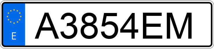 Numer rejestracyjny A3854EM posiada PEUGEOT 206 Numer rejestracyjny A3854EM posiada PEUGEOT 206