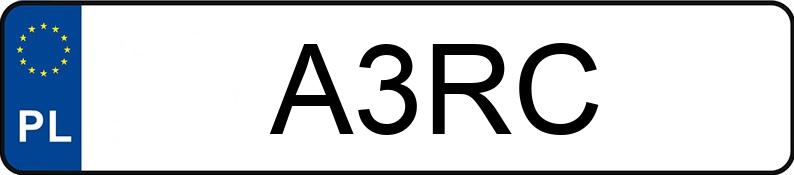 Numer rejestracyjny A3RC posiada CHEVROLET (USA) Equinox MR`18 E6
