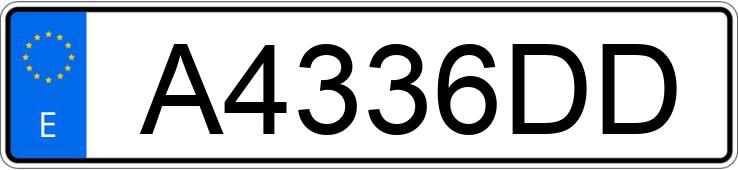 Numer rejestracyjny A4336DD posiada VOLKSWAGEN PASSAT