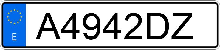 Numer rejestracyjny A4942DZ posiada NISSAN ALMERA Numer rejestracyjny A4942DZ posiada NISSAN ALMERA