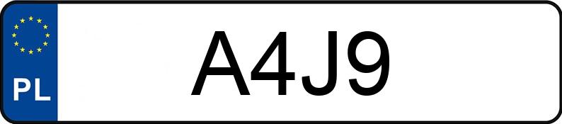 Numer rejestracyjny A4J9 posiada DODGE CHALLENGER