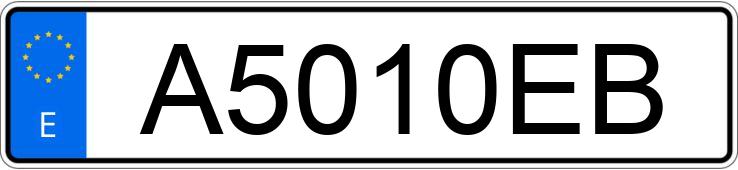 Numer rejestracyjny A5010EB posiada VOLKSWAGEN POLO