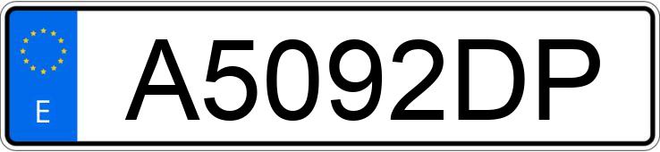 Numer rejestracyjny A5092DP posiada HARLEY DAVIDSON SPORTSTER 883