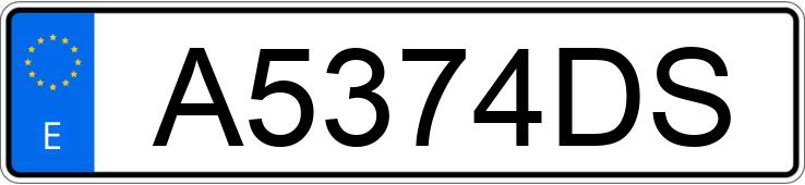 Numer rejestracyjny A5374DS posiada MERCEDES 209