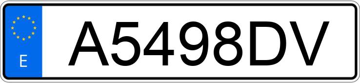 Numer rejestracyjny A5498DV posiada BMW SERIE 5 Numer rejestracyjny A5498DV posiada BMW SERIE 5