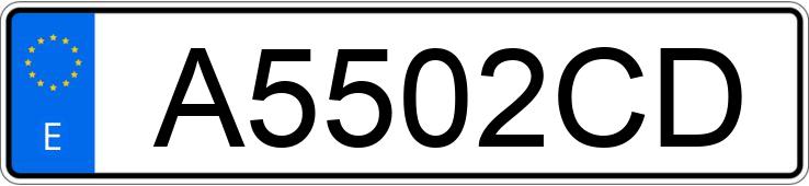 Numer rejestracyjny A5502CD posiada BMW SERIE 3