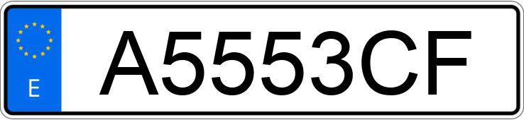Numer rejestracyjny A5553CF posiada OPEL ASTRA Numer rejestracyjny A5553CF posiada OPEL ASTRA