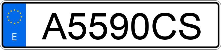 Numer rejestracyjny A5590CS posiada BMW SERIE 3