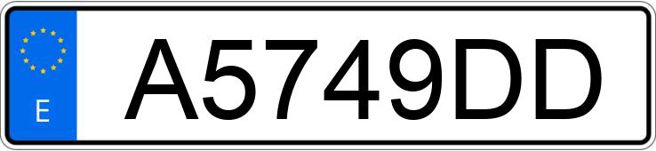 Numer rejestracyjny A5749DD posiada NISSAN PRIMERA