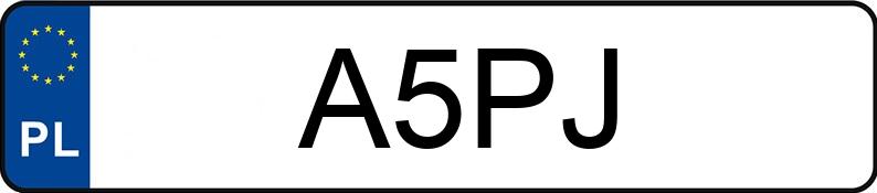 Numer rejestracyjny A5PJ posiada MERCEDES-BENZ SL 500 Kat. 129 SL 500 Kat. 129